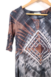 שמלת קזואל בסטייל וואש באפור - S-M